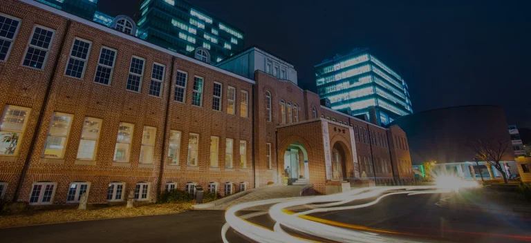 Dong-A University Bumin campus at night