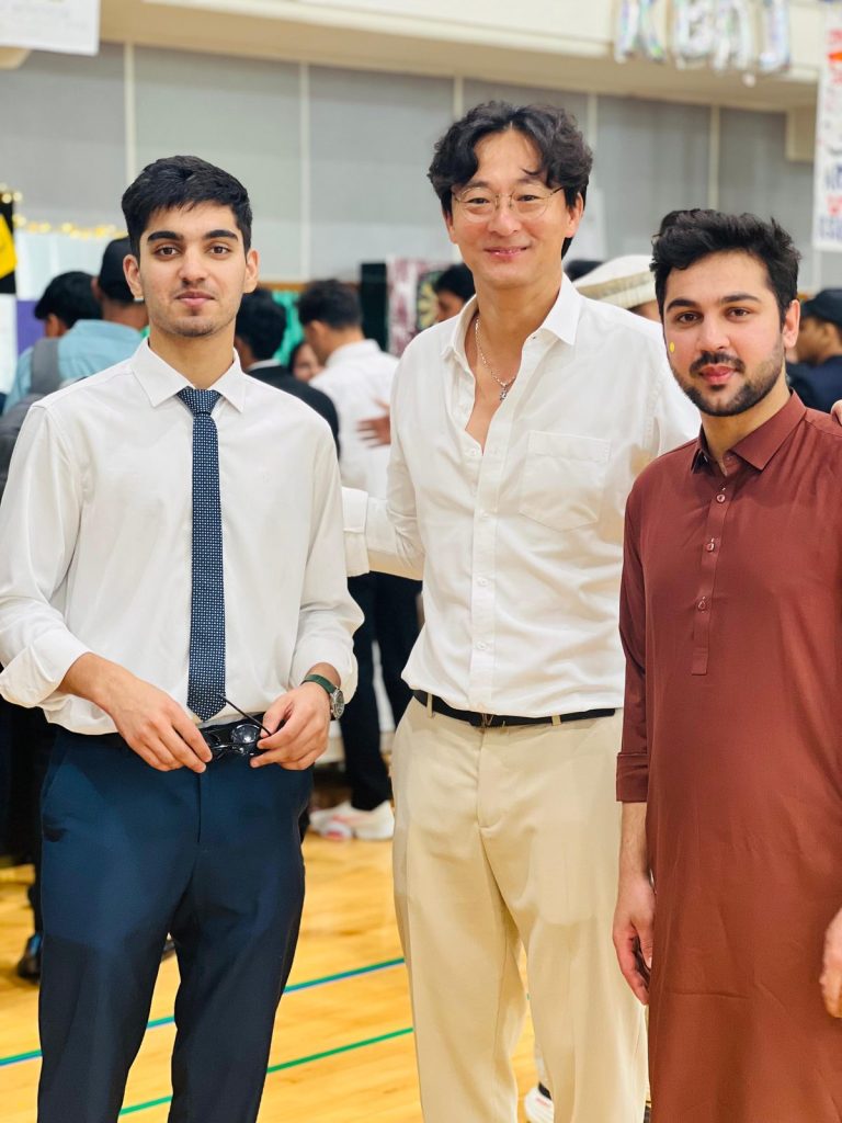 Students together at a campus event