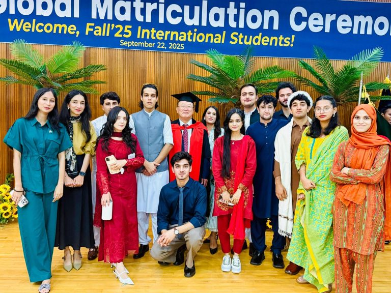 International students at the Global Matriculation Ceremony